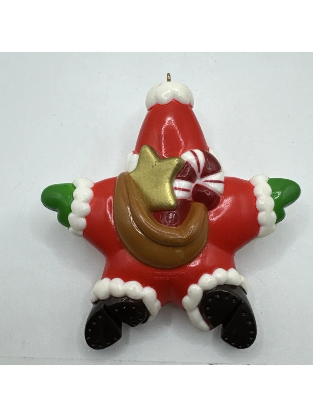 Hallmark Santa Star Keepsake Ornament Vintage 1984 Star Shaped